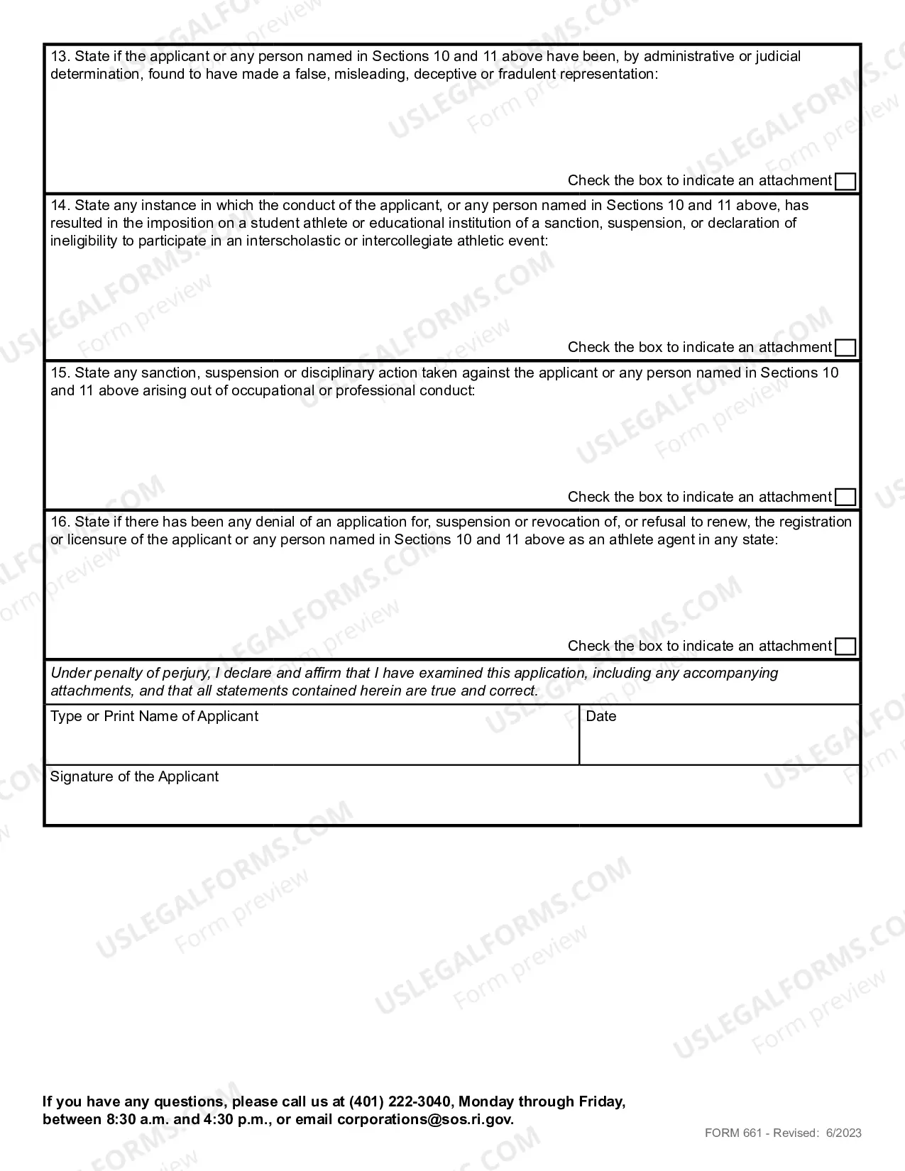Preview Athlete Agent application