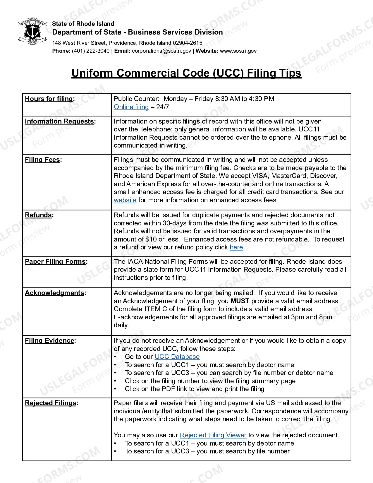 Preview UCC5 Correction Statement (National)