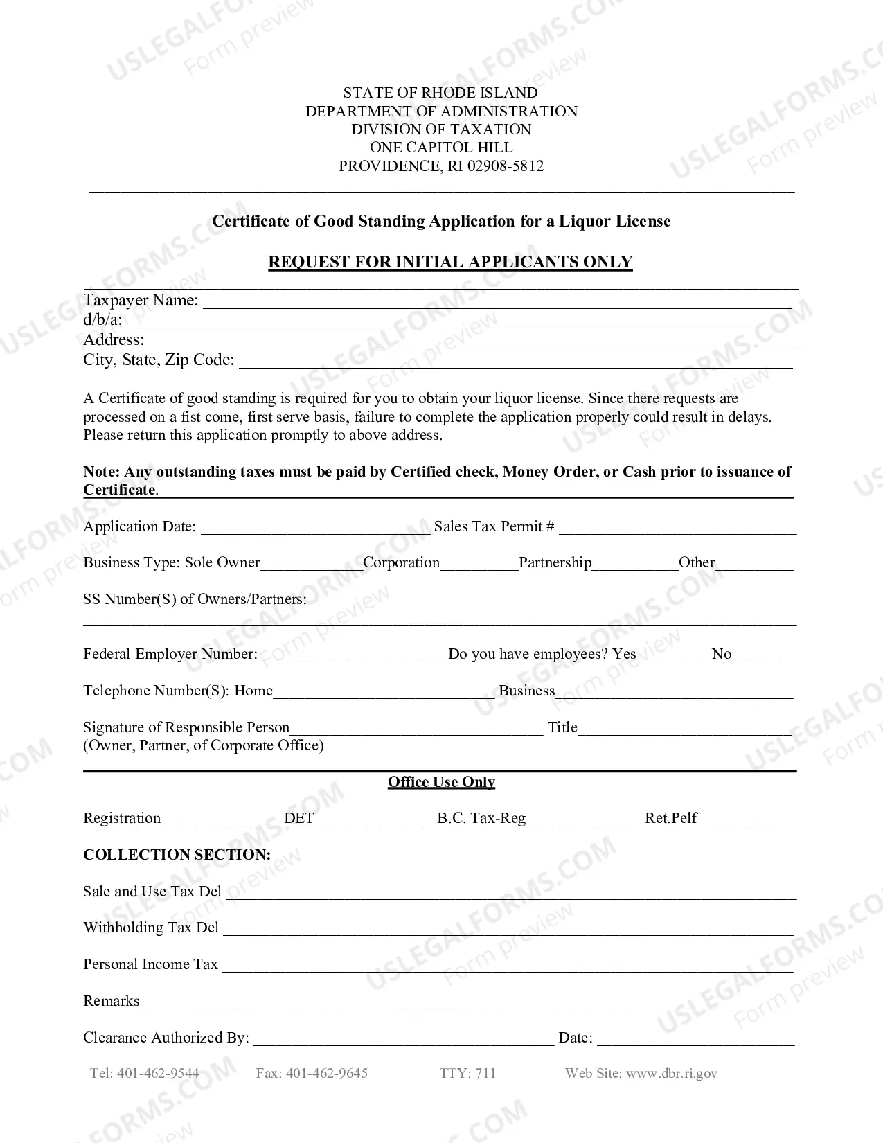 Preview Application For Class G-GD License