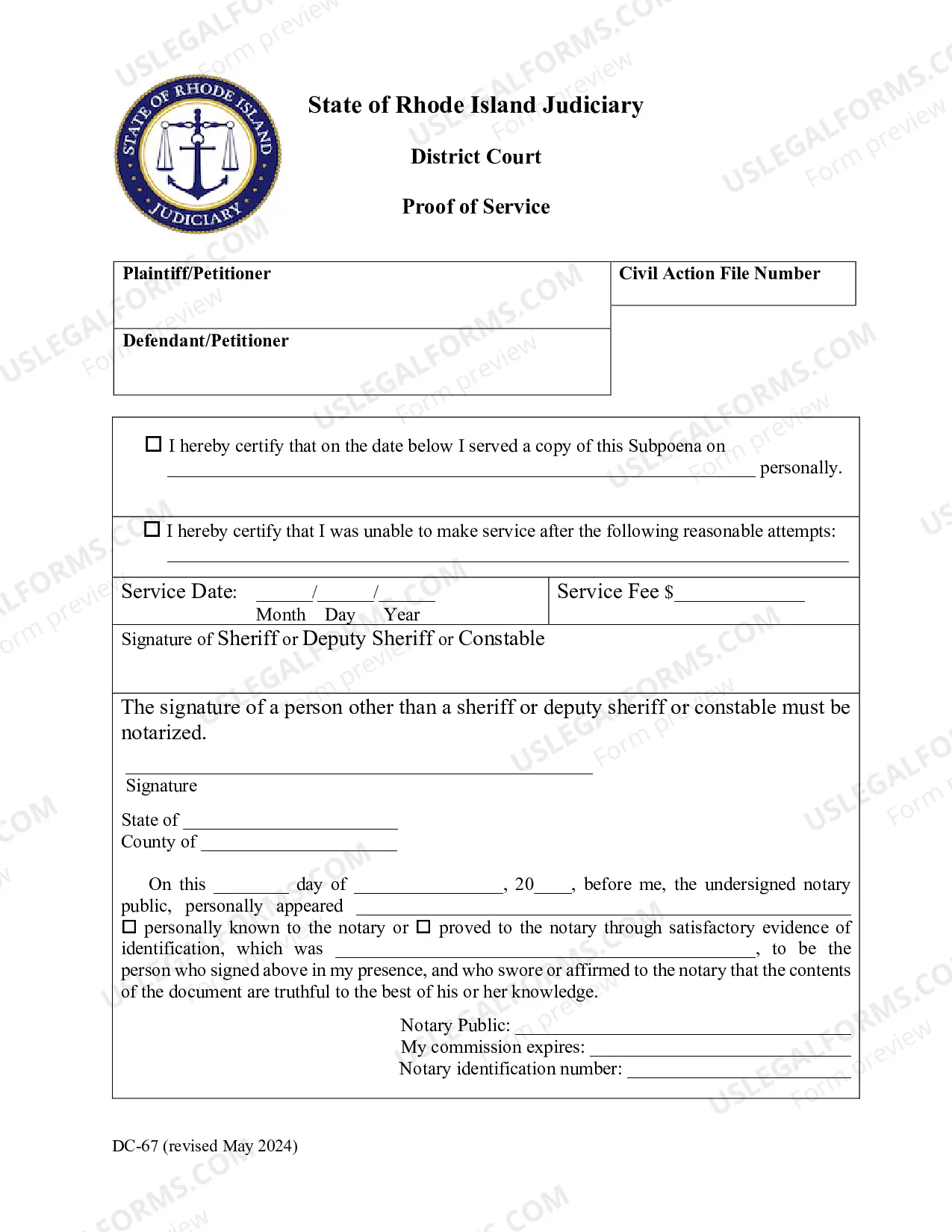 Preview Subpoena-Civil