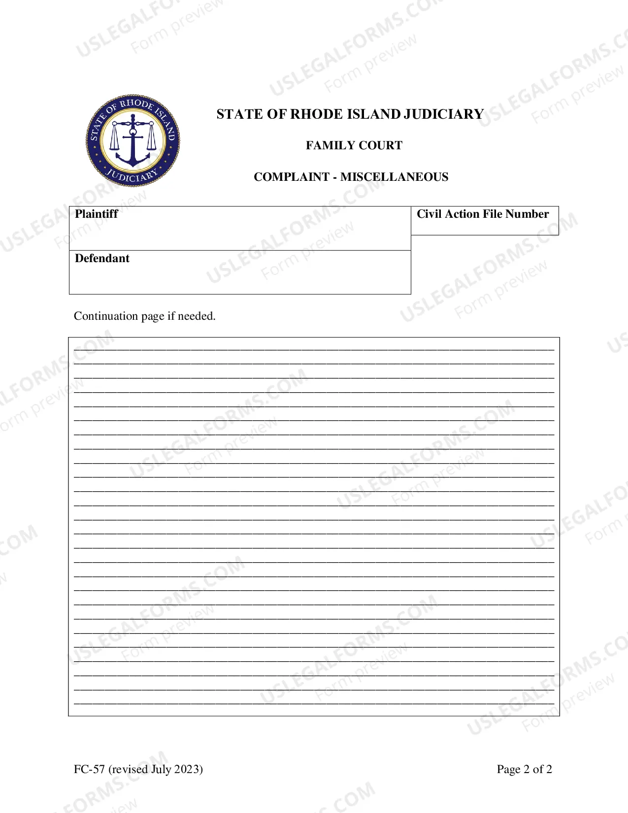 Preview Complaint-Miscellaneous