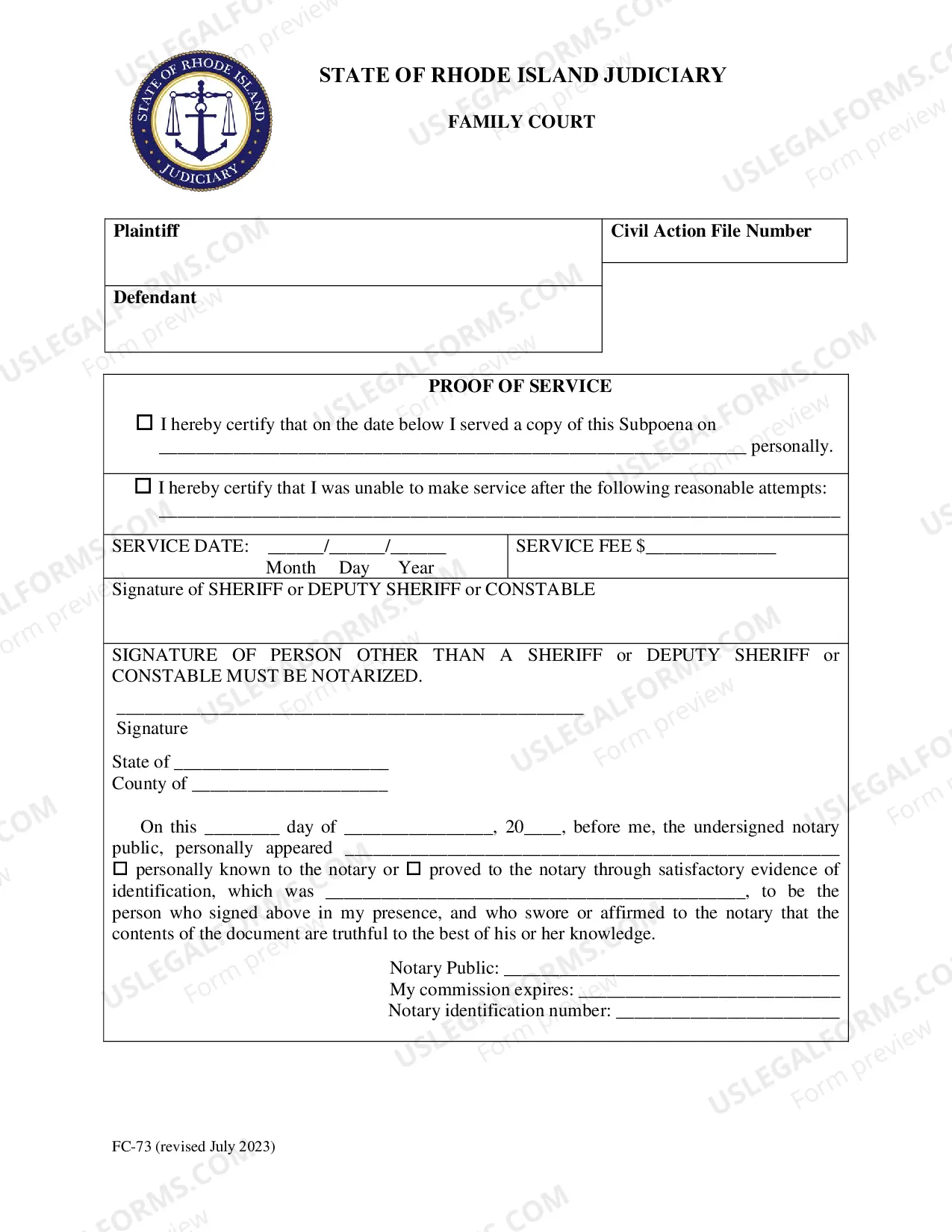 Preview Subpoena-Civil