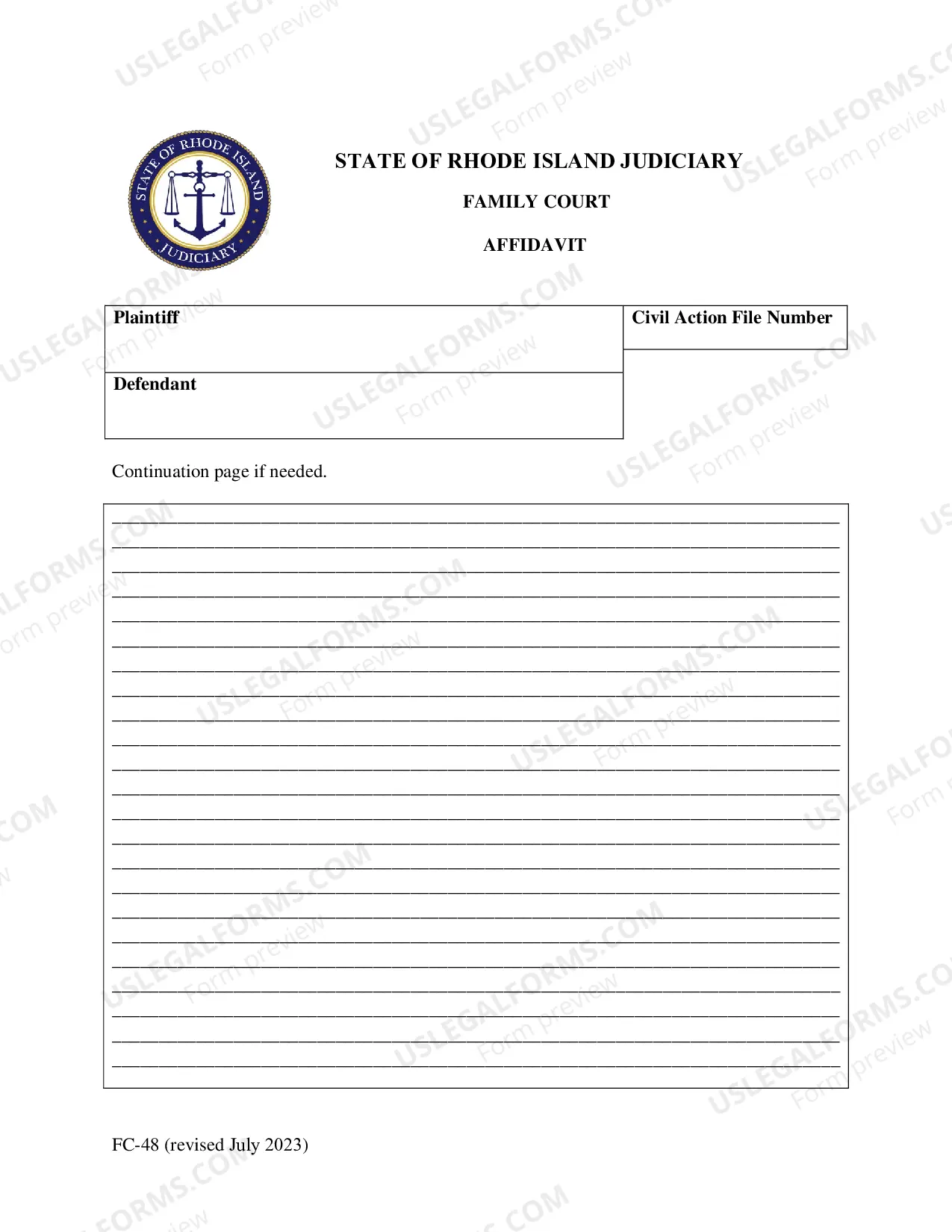 Preview Affidavit