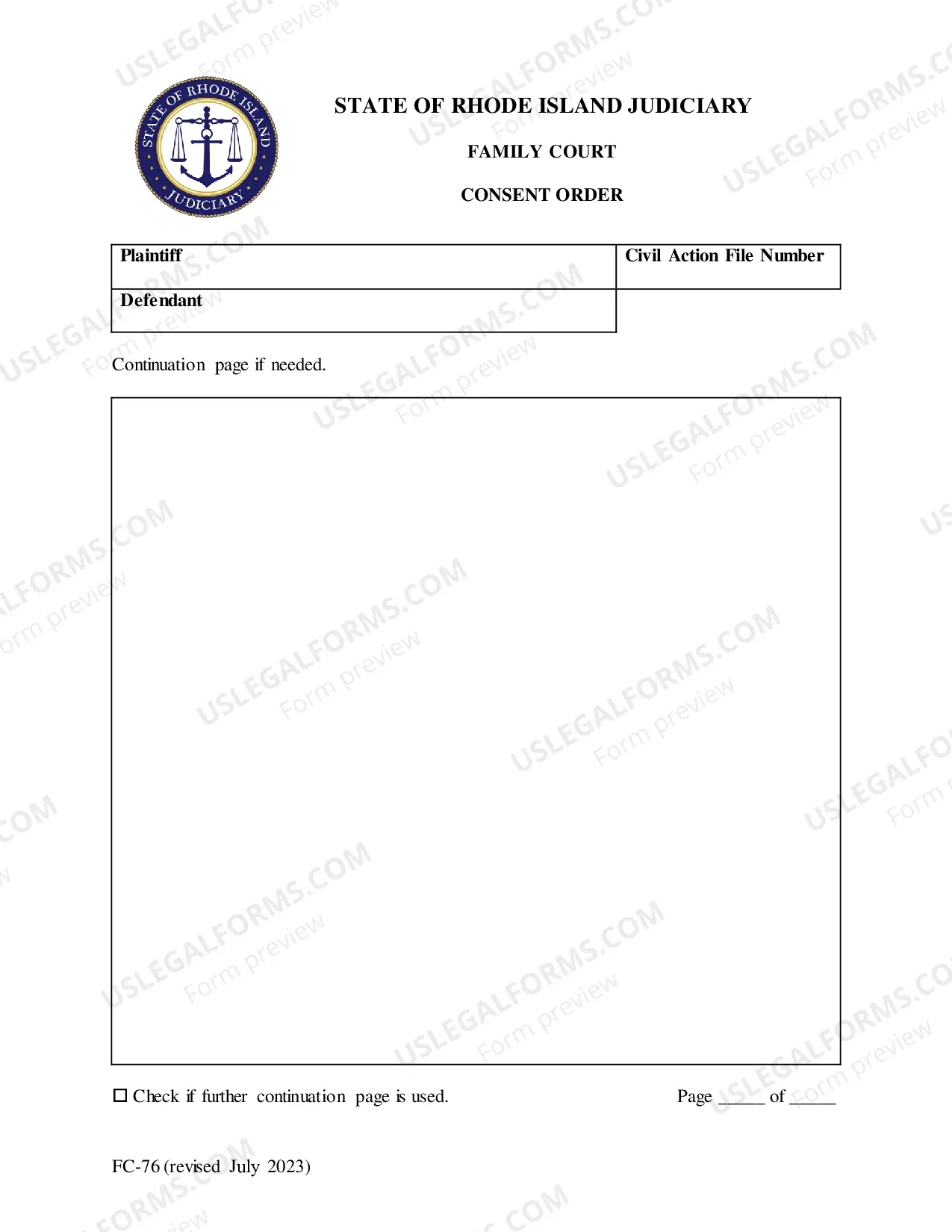 Preview Consent Order