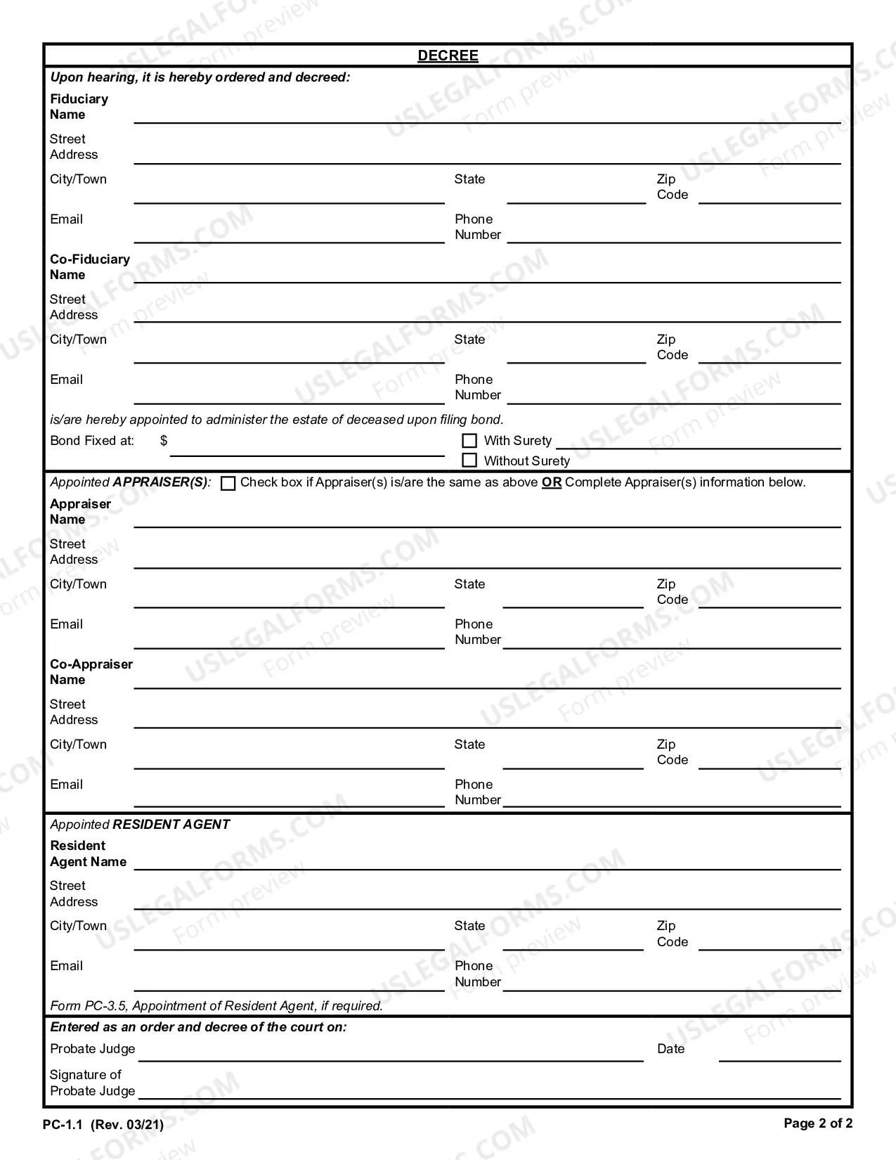 Preview Administration Petition