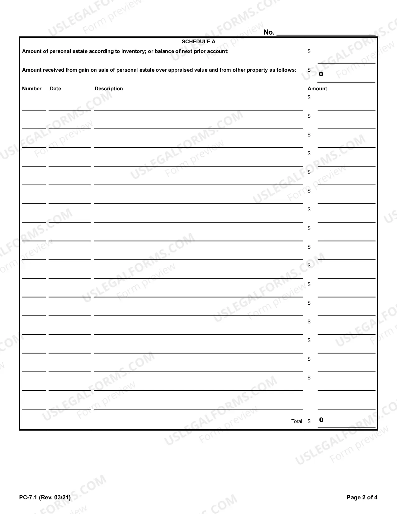 Preview Account (First and Or Final)