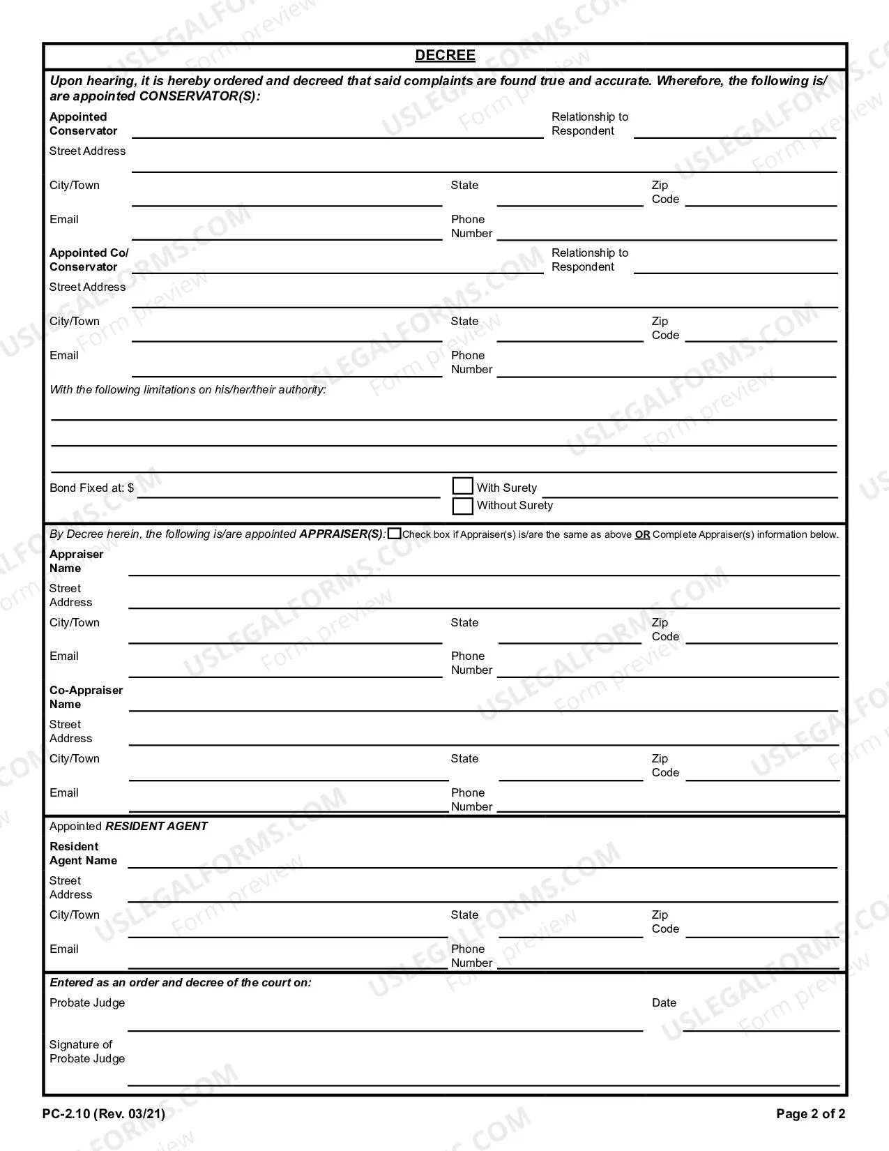 Preview Conservatorship