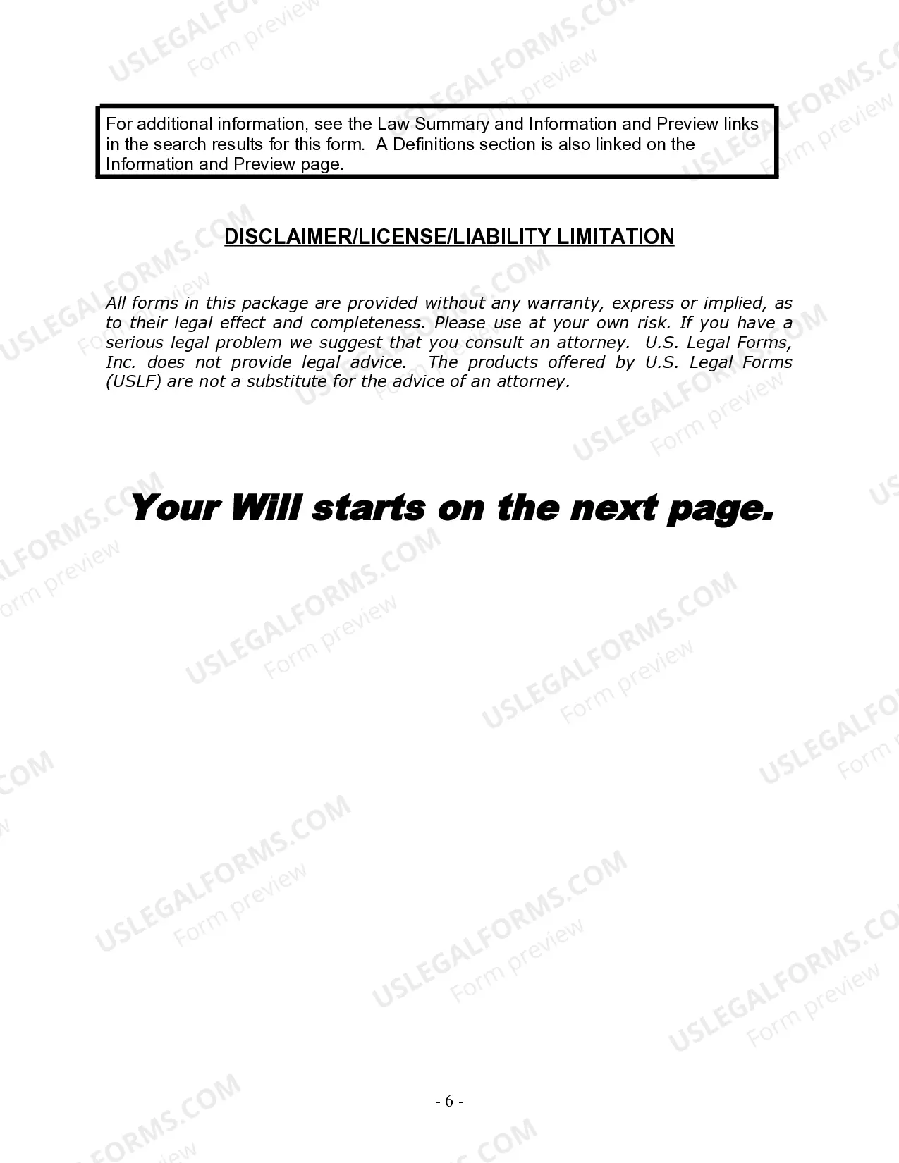 Preview Last Will and Testament for Divorced Person Not Remarried with Adult and Minor Children