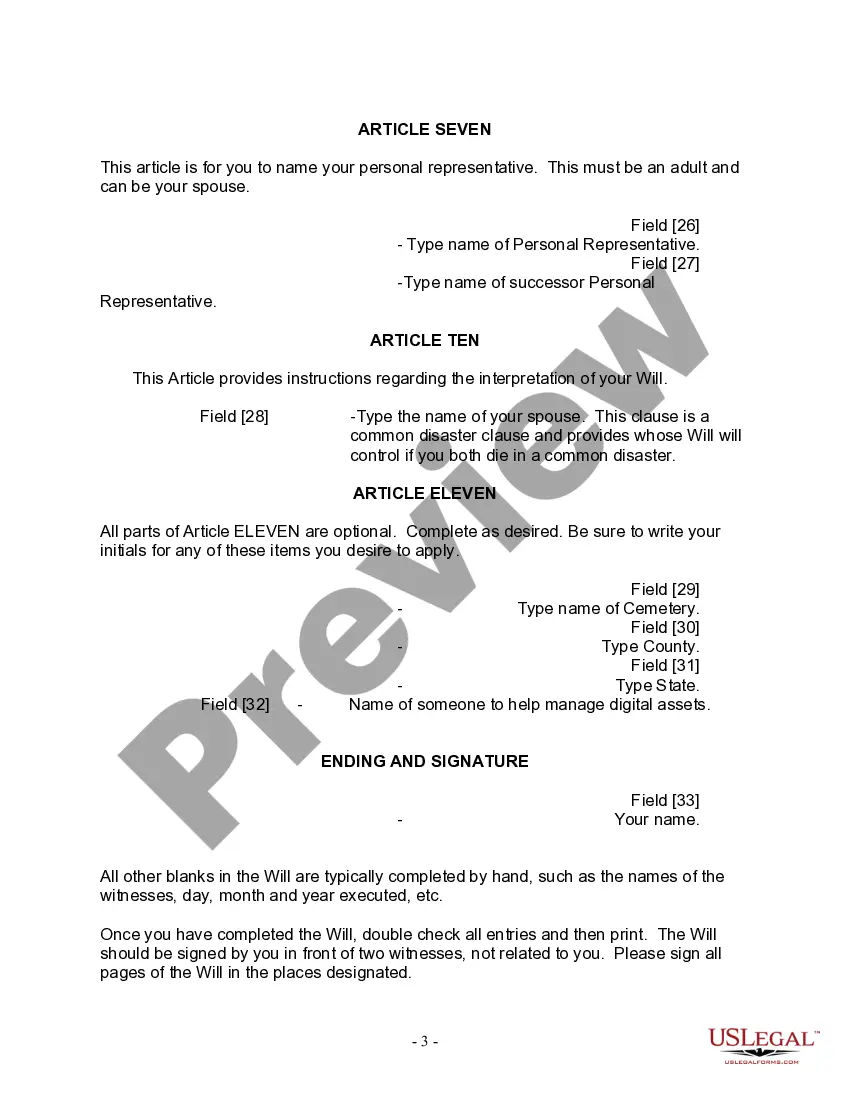 Preview Mutual Wills package with Last Wills and Testaments for Married Couple with No Children