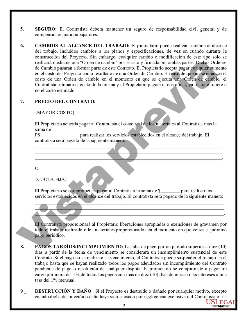 Preview Contrato de carpintero de molduras para contratista