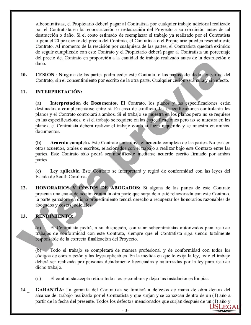 Preview Contrato de carpintero de molduras para contratista