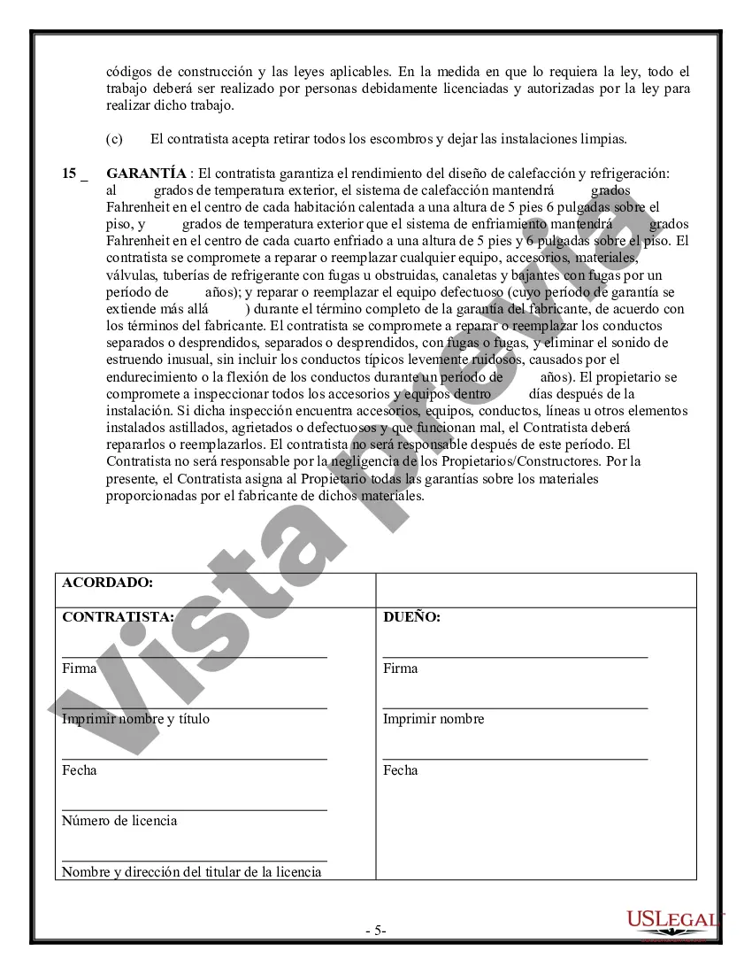 Preview Contrato HVAC para contratista