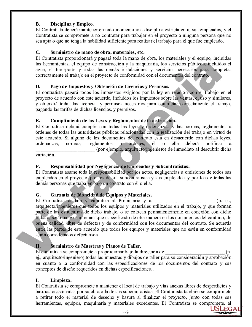 Preview Contrato Comercial para Contratista