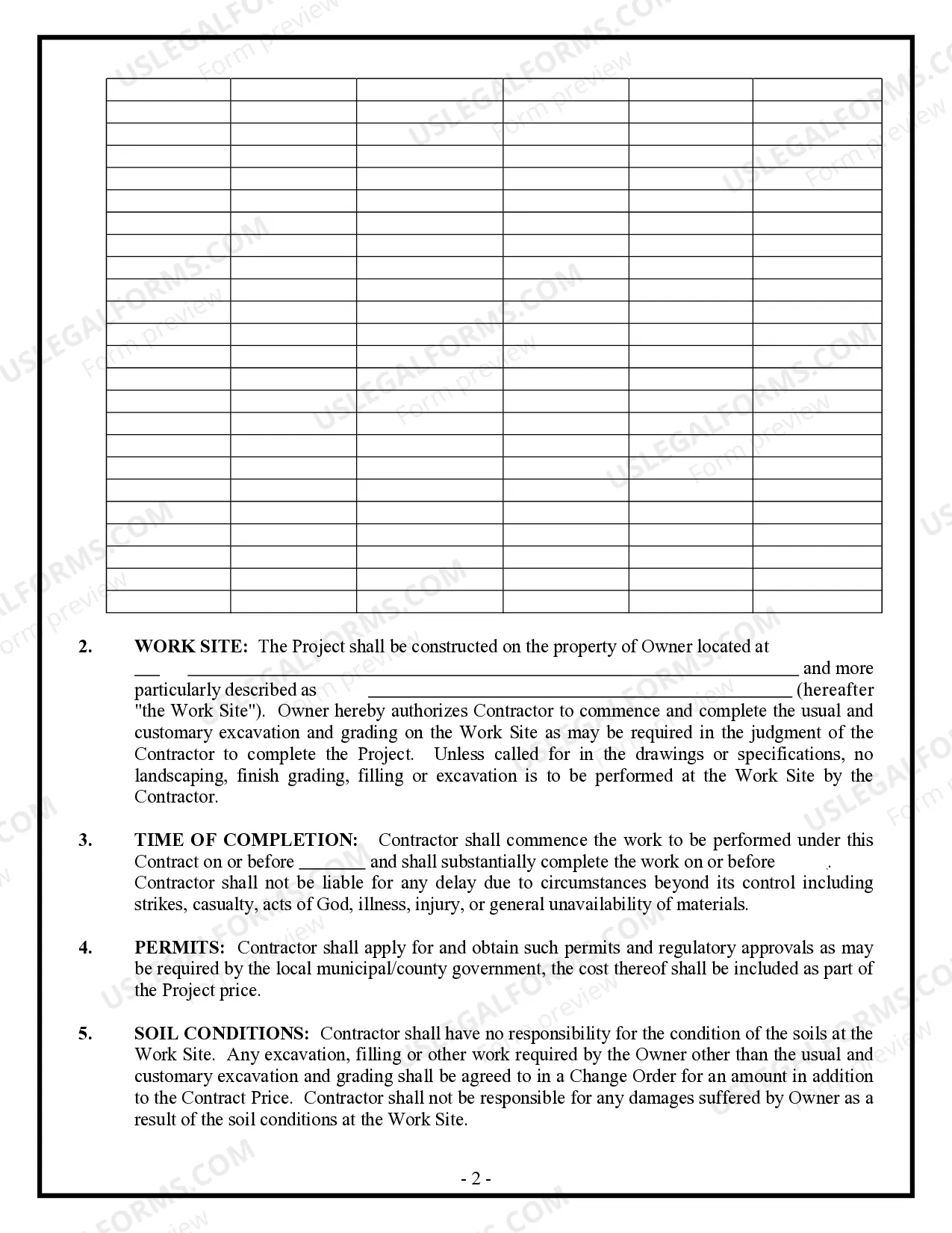 Preview Renovation Contract for Contractor