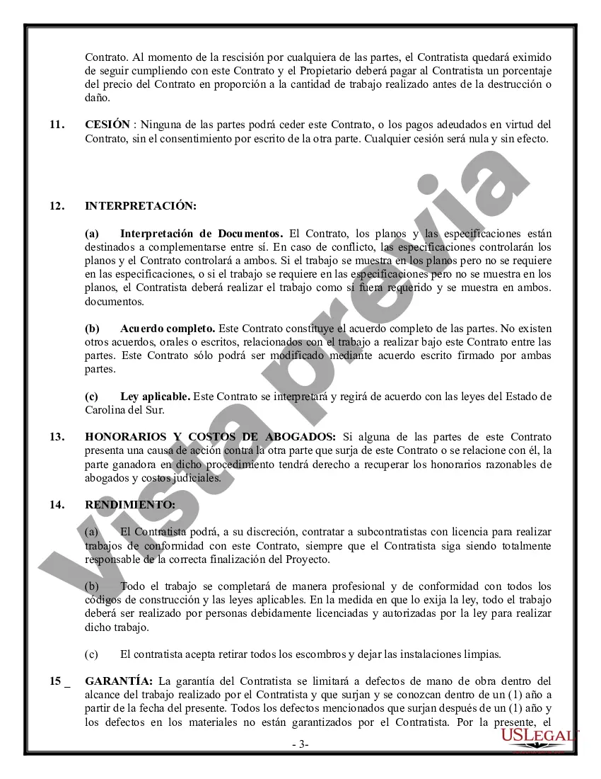 Preview Contrato de Seguridad para Contratista