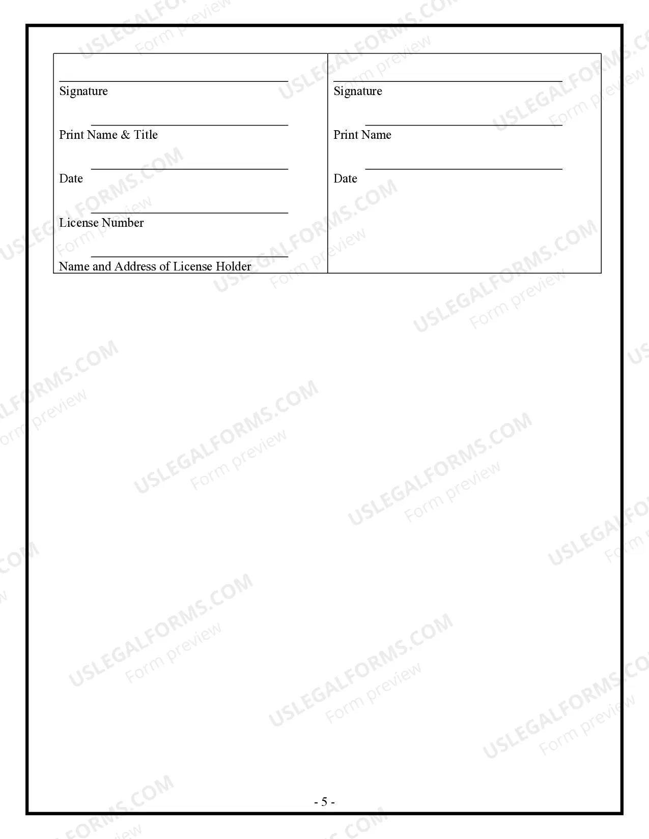 Preview Foundation Contract for Contractor