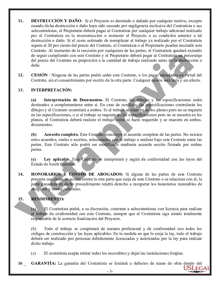 Preview Costo del contrato de construcción más o tarifa fija