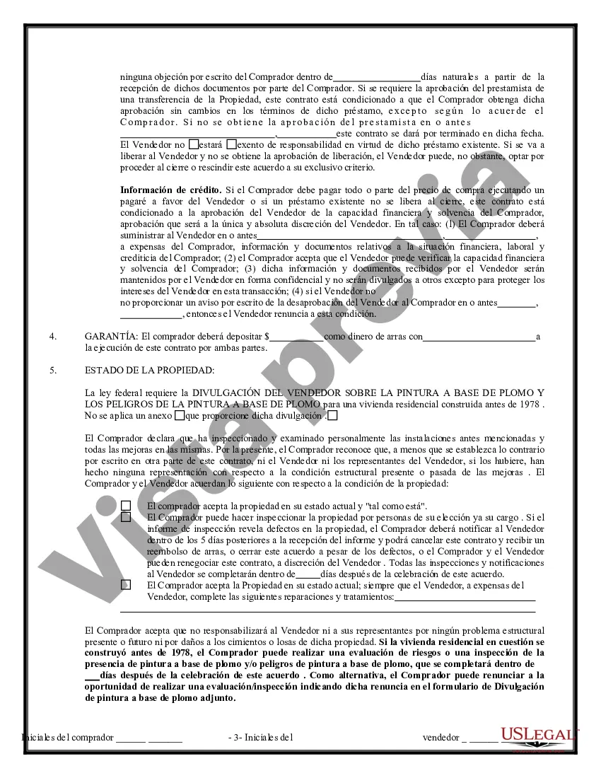 Preview Contrato de Compraventa de Bienes Inmuebles sin Corredor para Acuerdo de Venta de Casa Residencial