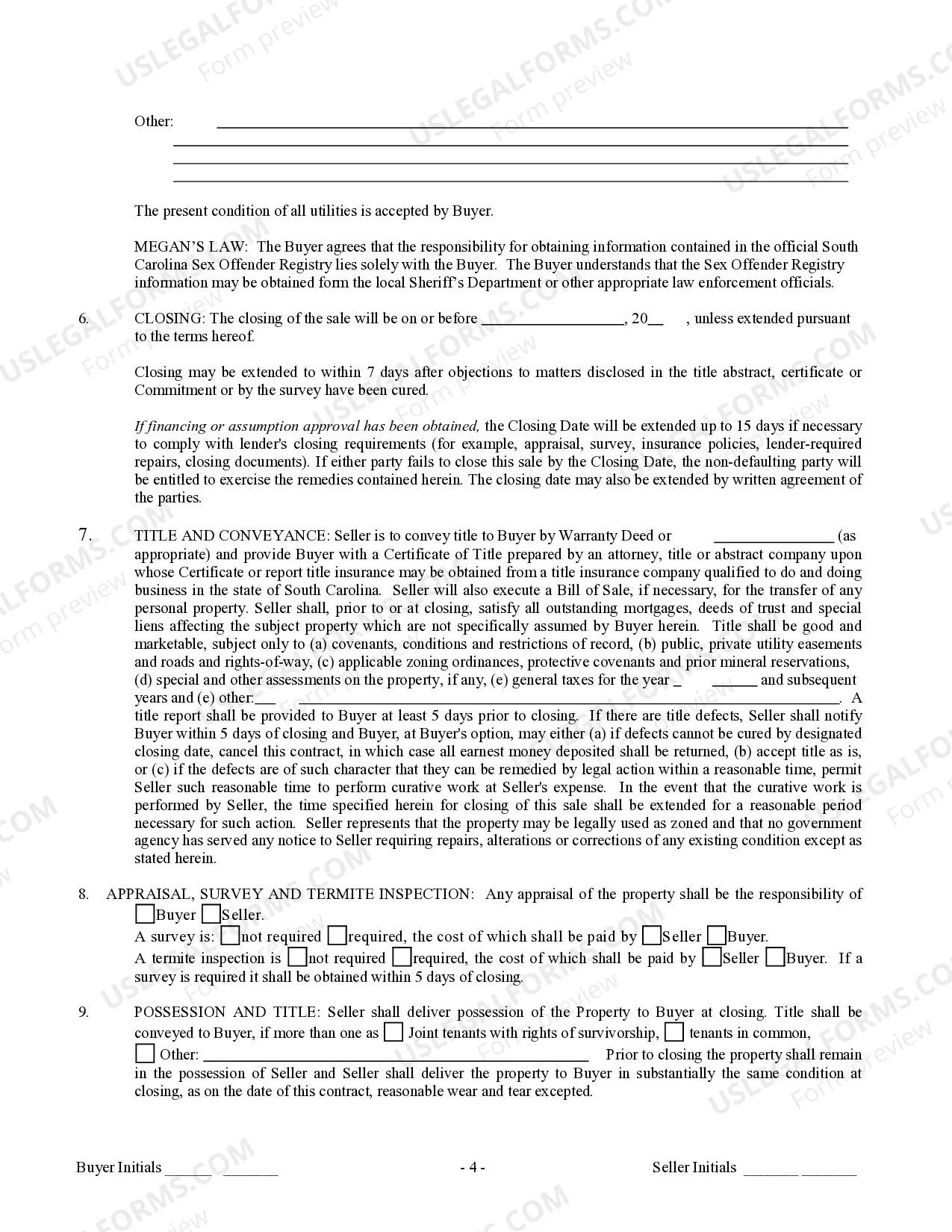 Preview Contract for Sale and Purchase of Real Estate with No Broker for Residential Home Sale Agreement