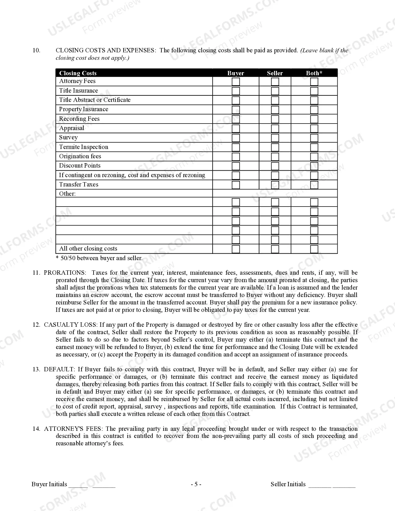Preview Contract for Sale and Purchase of Real Estate with No Broker for Residential Home Sale Agreement