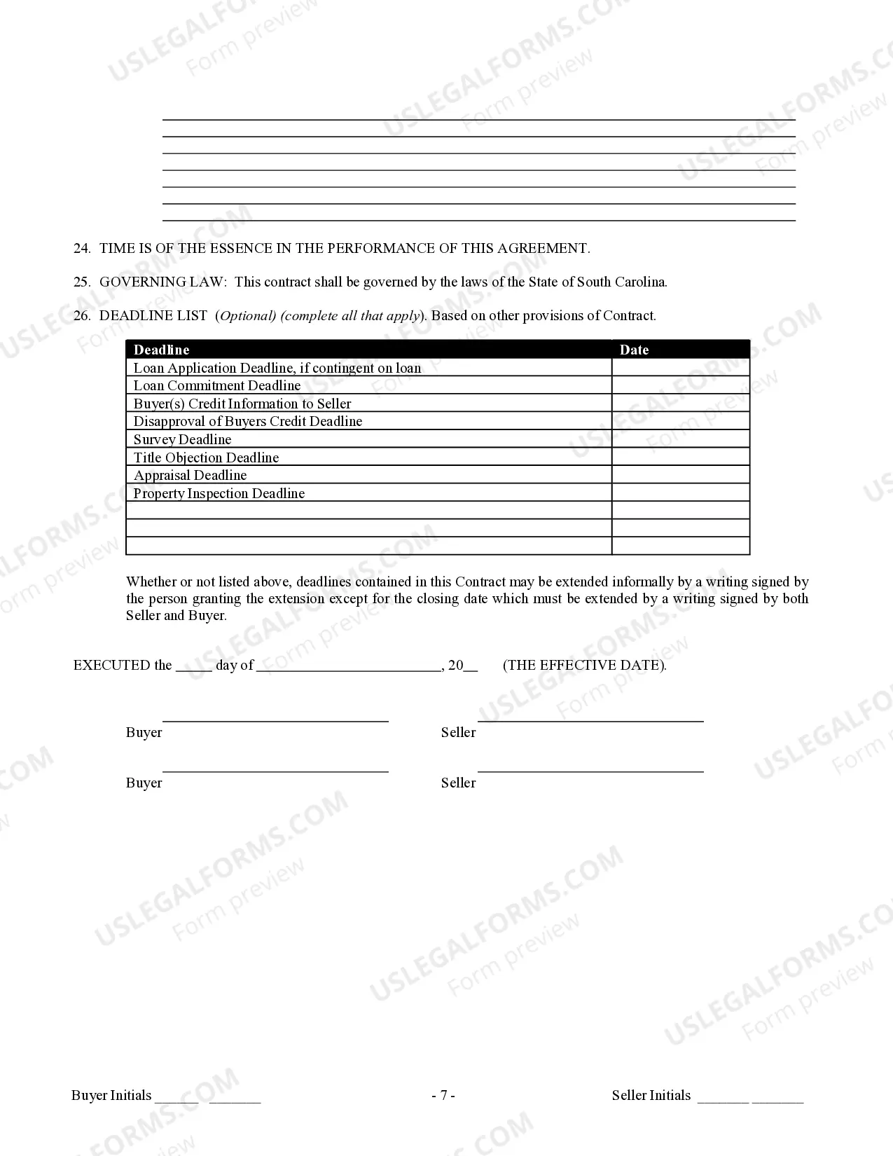 Preview Contract for Sale and Purchase of Real Estate with No Broker for Residential Home Sale Agreement