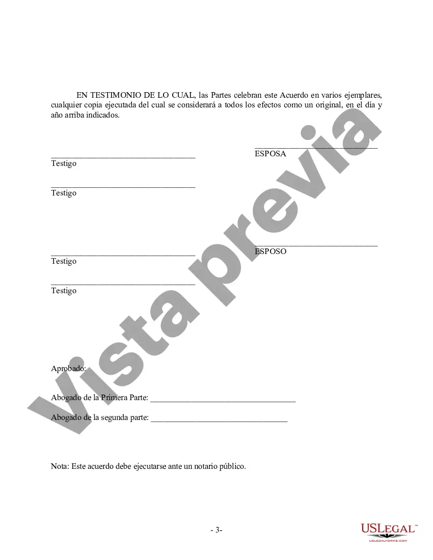 Preview Enmienda al Acuerdo Prenupcial o Prematrimonial