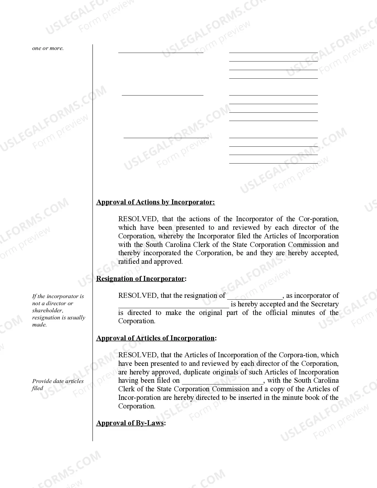 Preview Professional Corporation Package