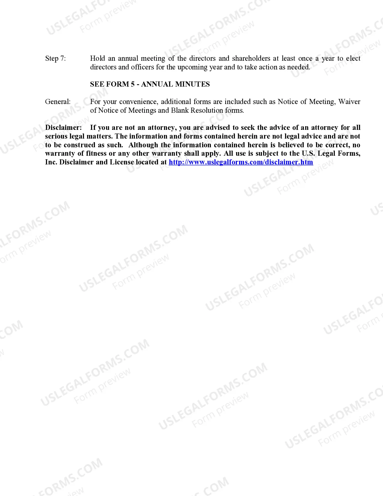 Preview Professional Corporation Package