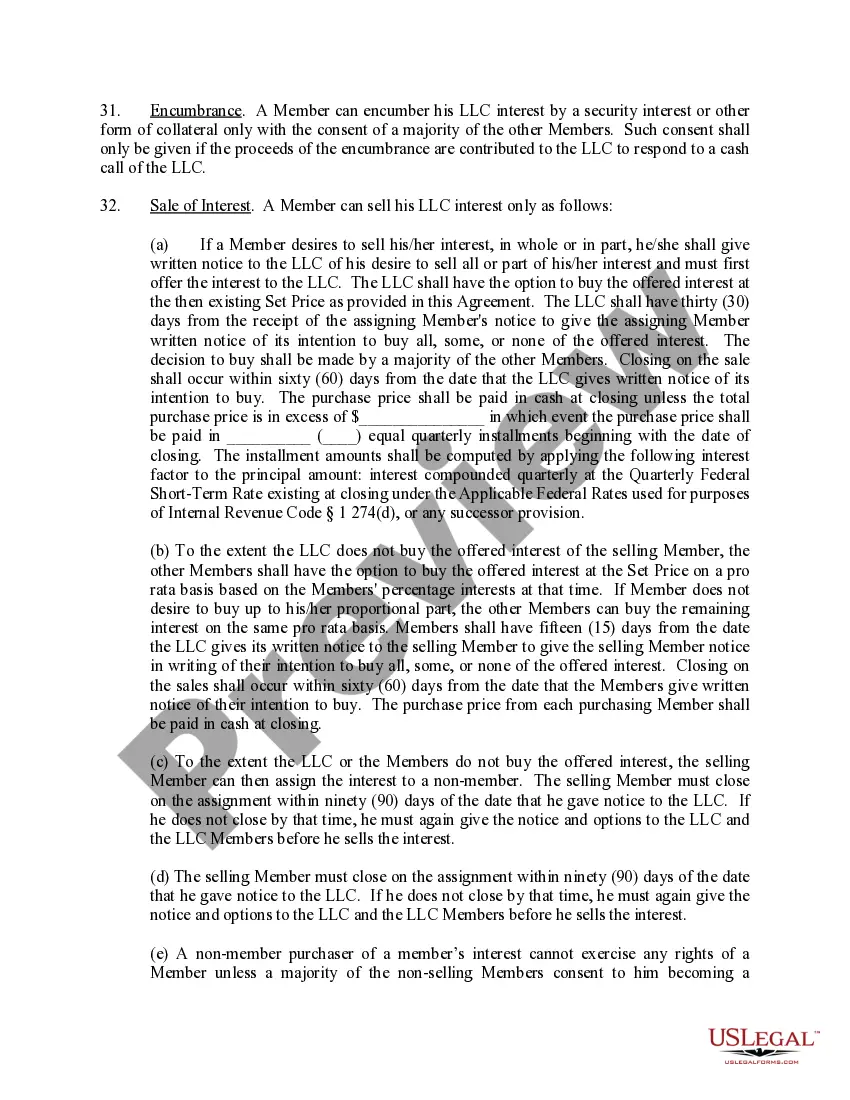 Get Limited Liability Company LLC Operating Agreement Preview Limited Liability Company LLC Operating Agreement