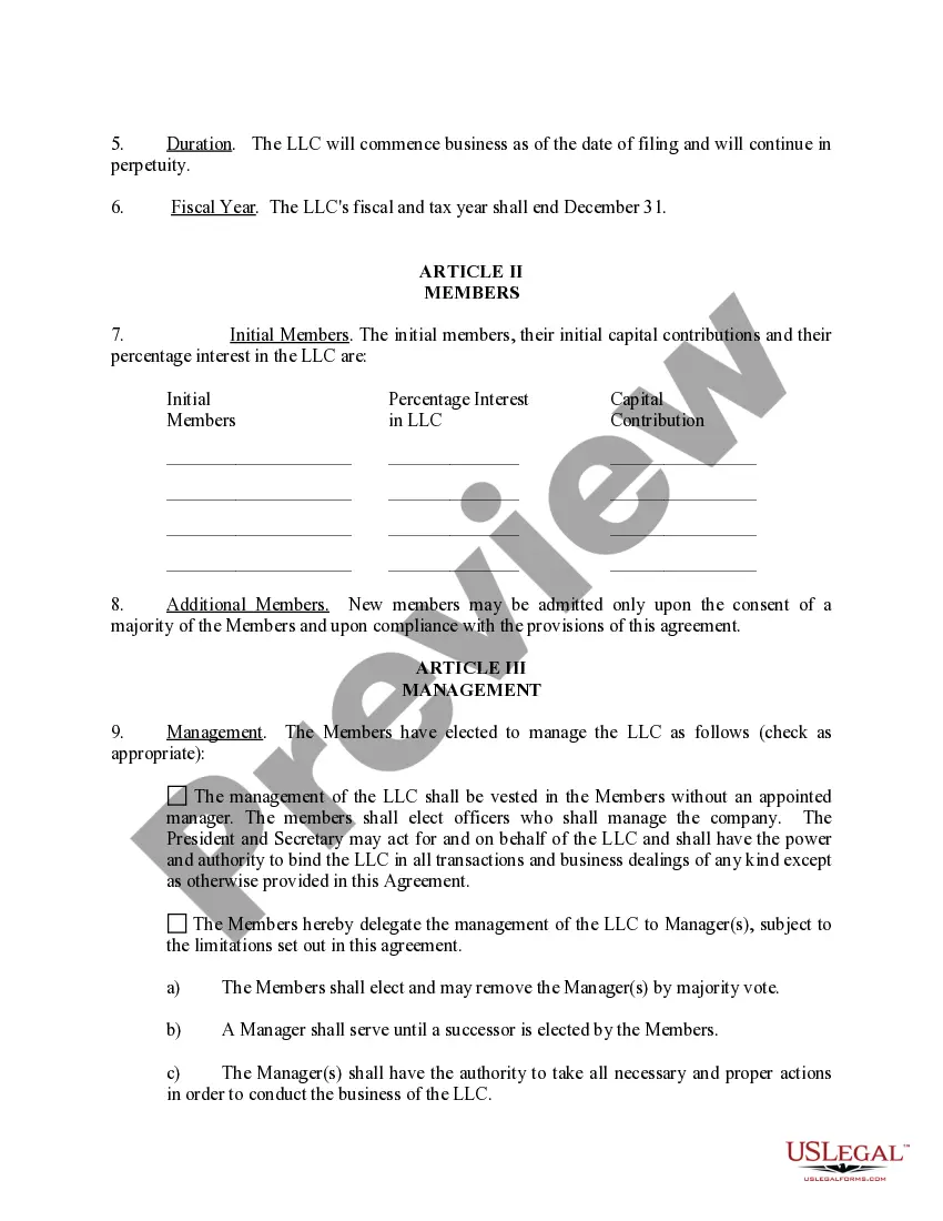 Get Limited Liability Company LLC Operating Agreement Preview Limited Liability Company LLC Operating Agreement