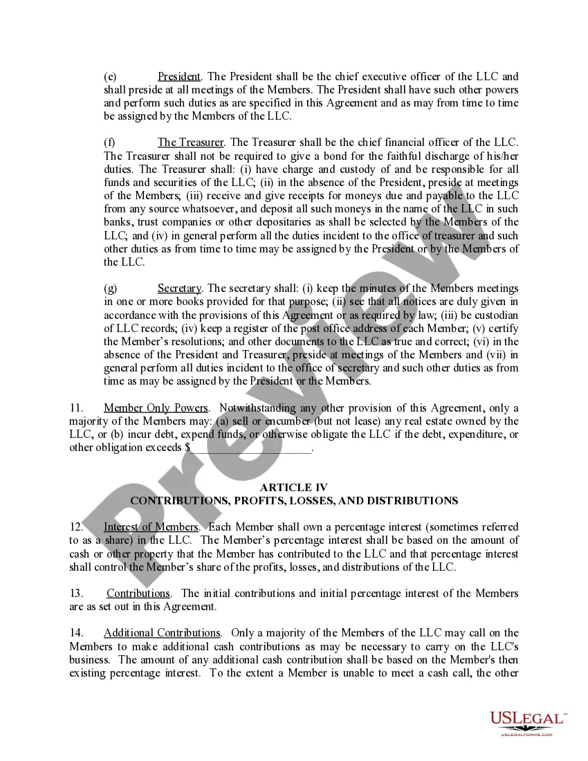 Get Limited Liability Company LLC Operating Agreement Preview Limited Liability Company LLC Operating Agreement