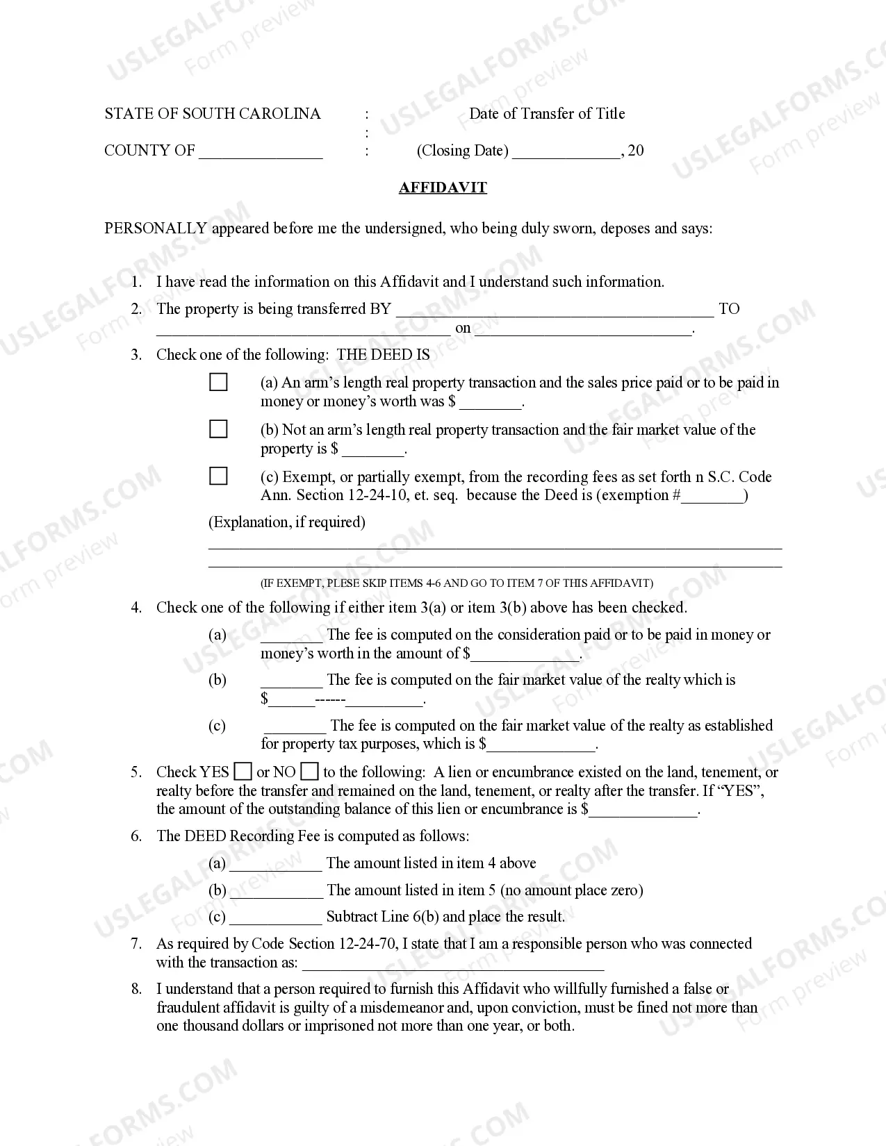 Preview Quitclaim Deed from Corporation to Husband and Wife