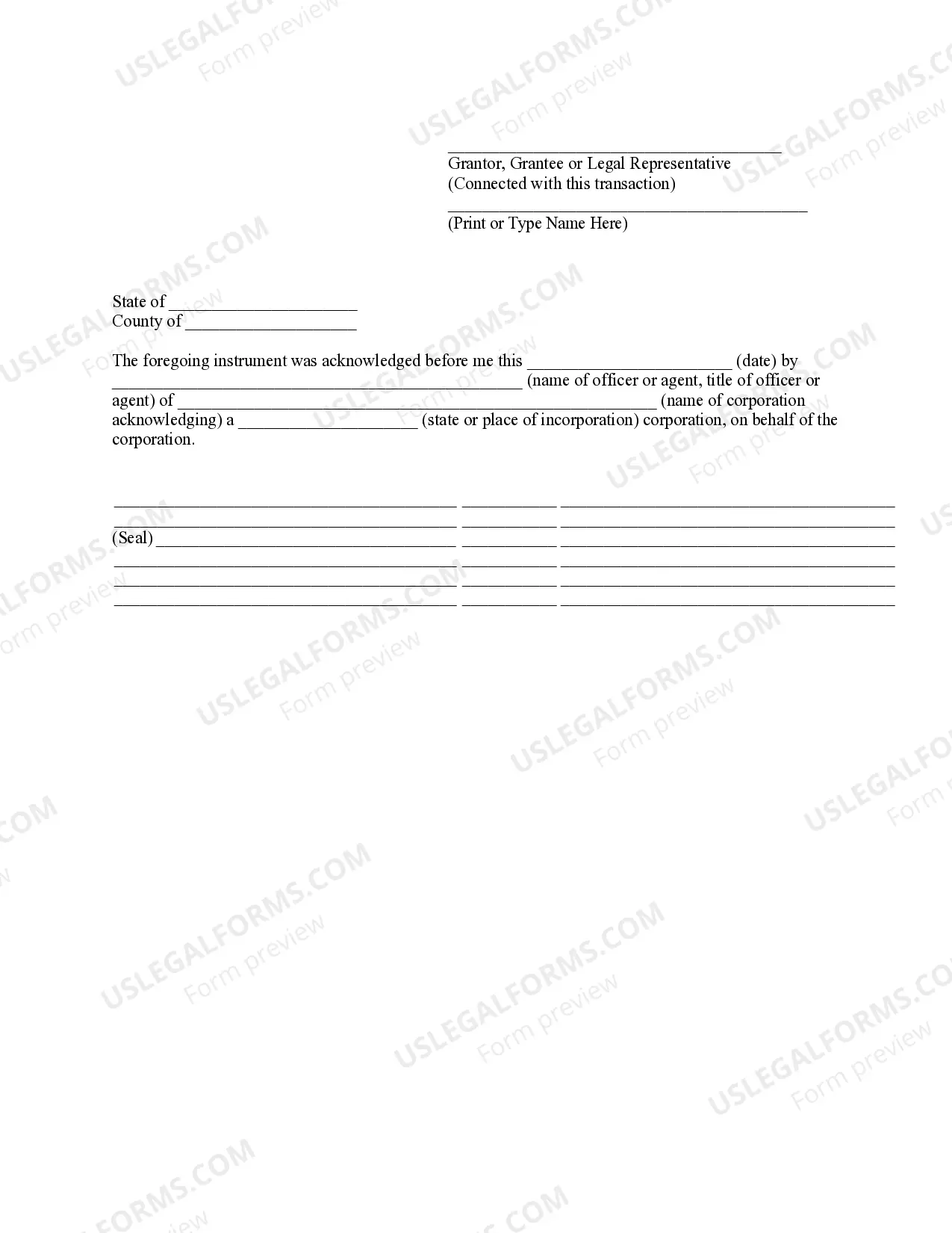 Preview Quitclaim Deed from Corporation to Husband and Wife