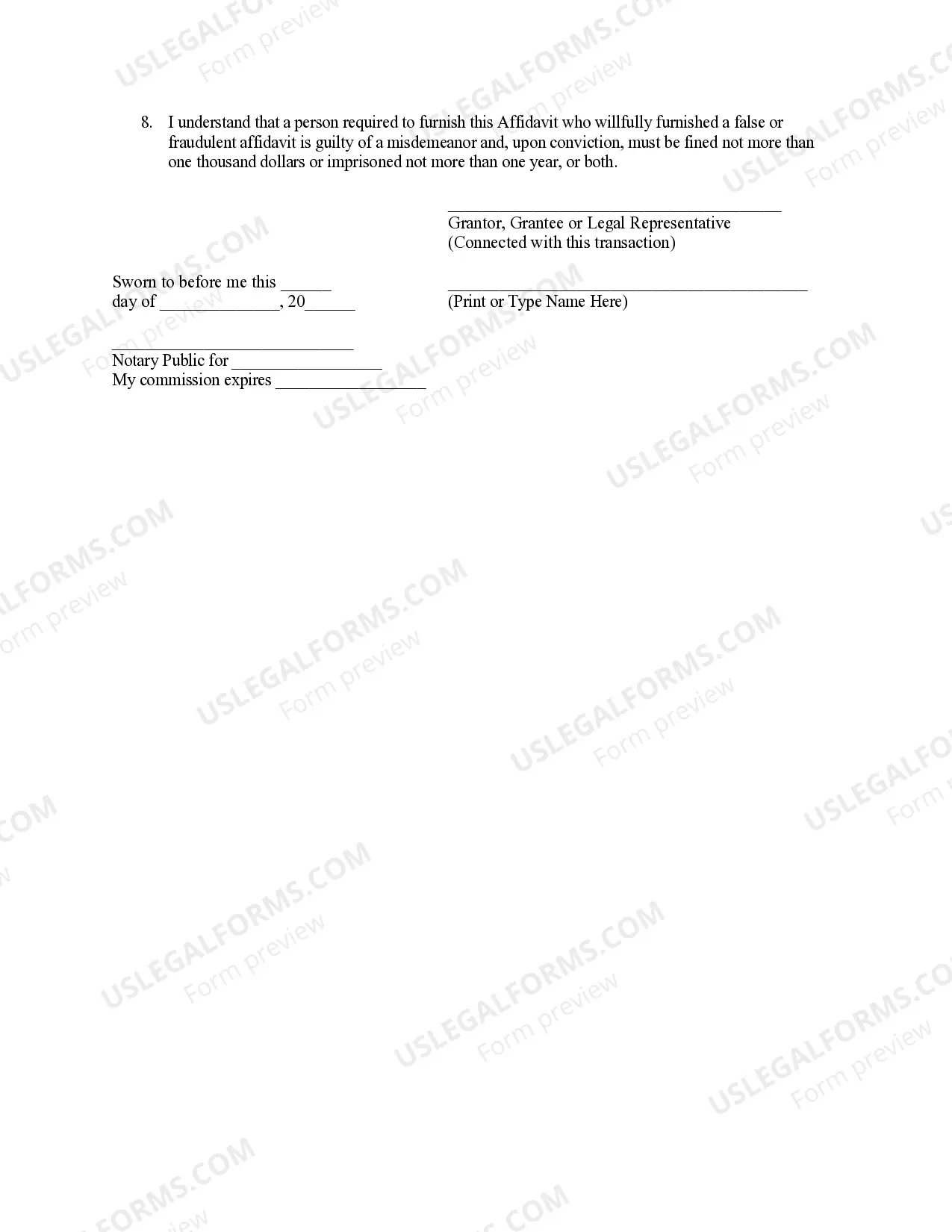 Preview Quitclaim Deed from Corporation to Individual