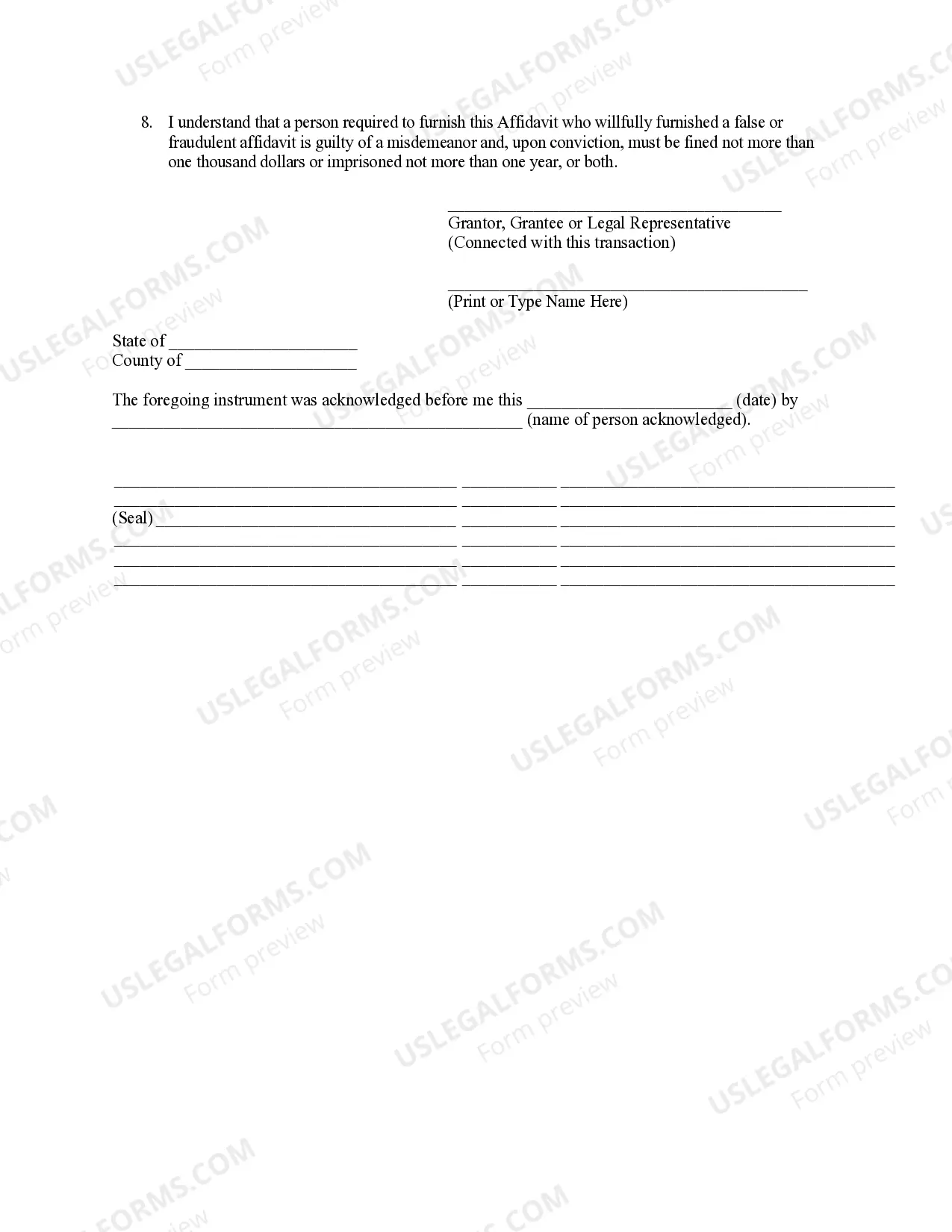 Preview Warranty Deed from Husband to Himself and Wife