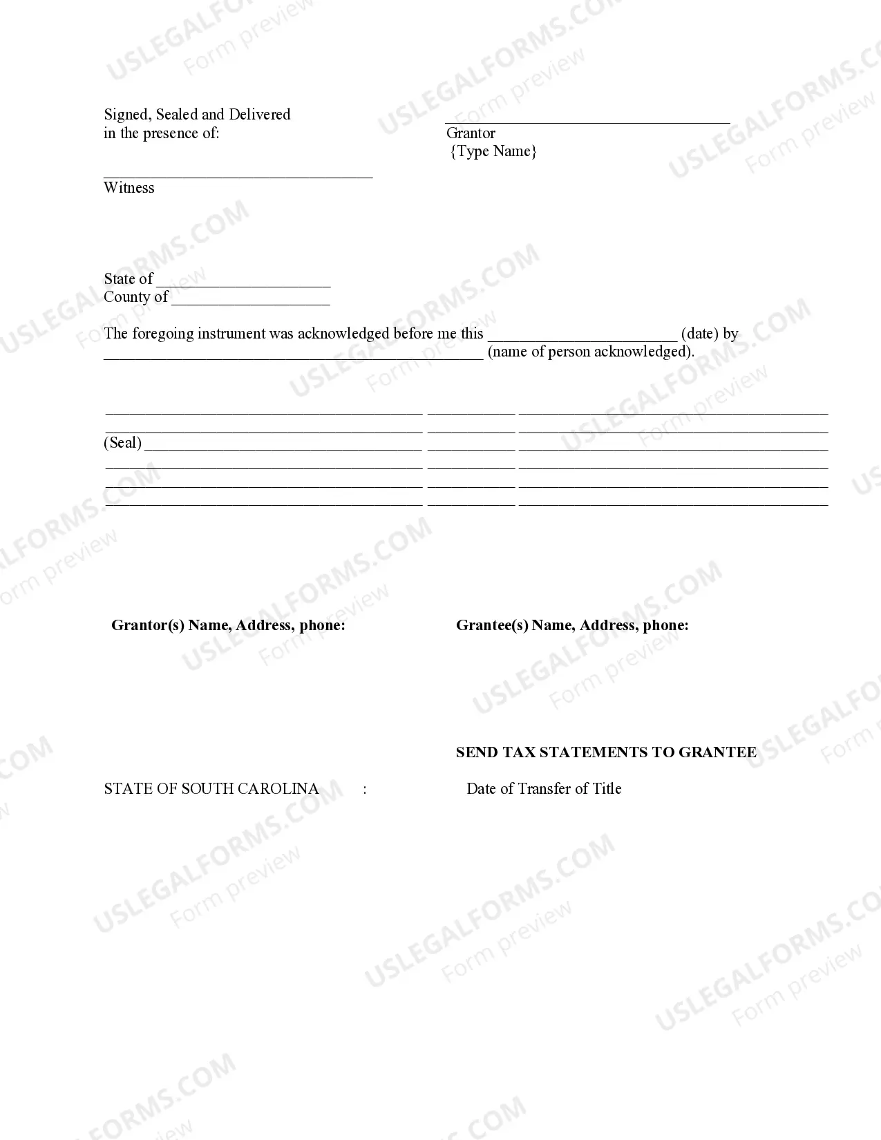 Preview Quitclaim Deed from Husband to Himself and Wife