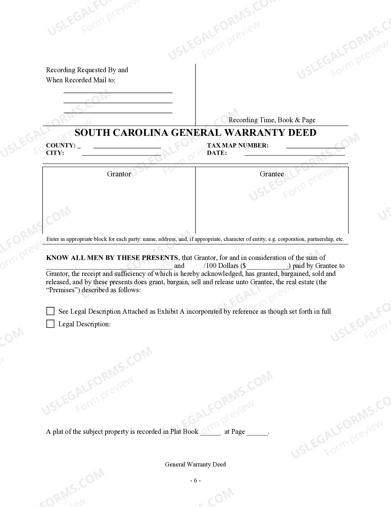 Preview Warranty Deed - Individual to Individual with a Retained Life Estate in Grantor