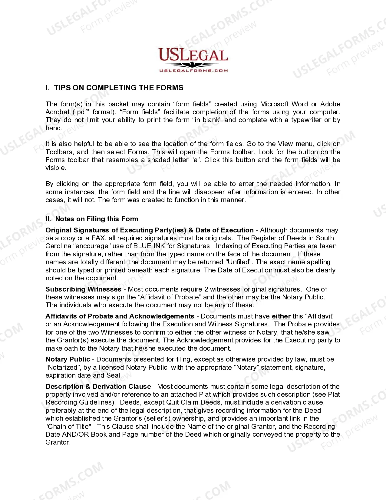 Preview Warranty Deed - Individual to Limited Liability Company