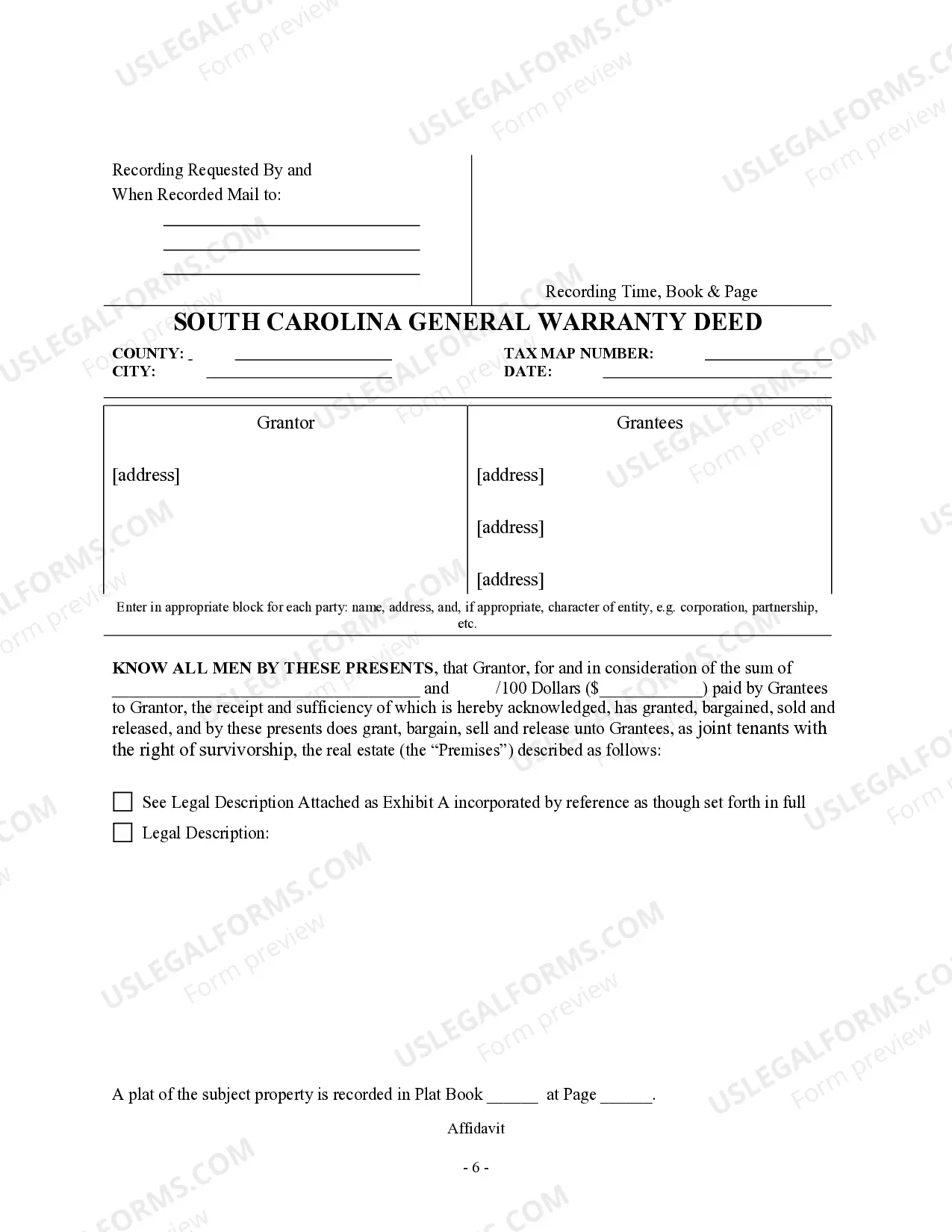 Preview General Warranty Deed - One Individual to Two Individuals