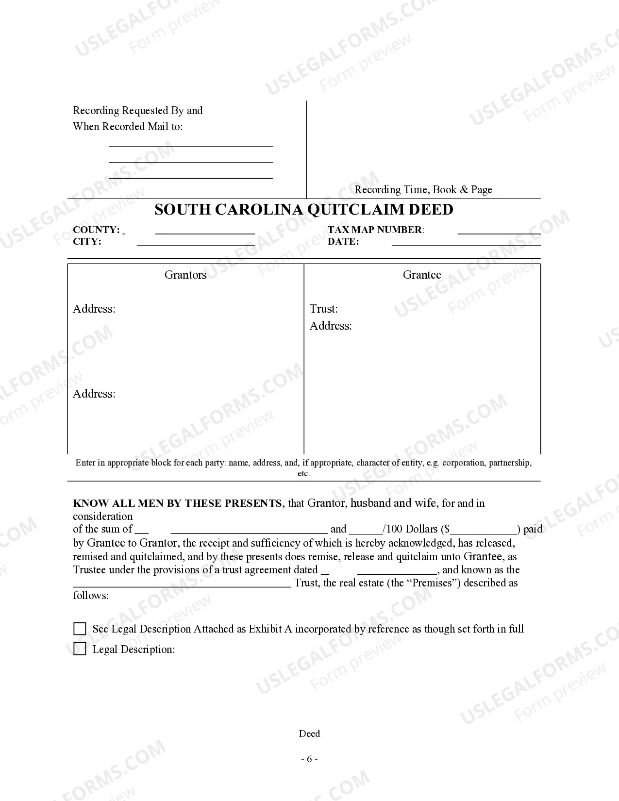 Preview Quitclaim Deed