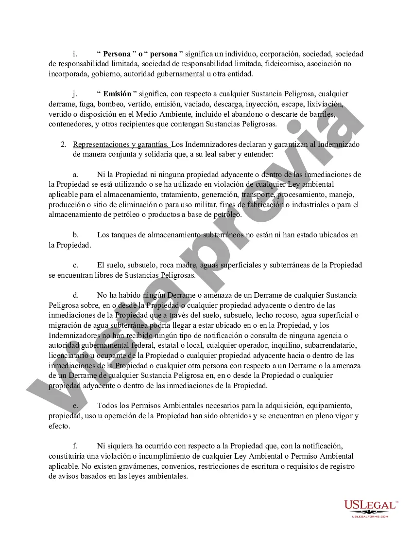 Preview Compromiso de Cumplimiento e Indemnización Ambiental