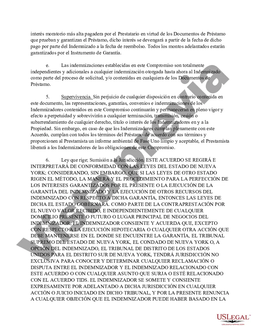 Preview Compromiso de Cumplimiento e Indemnización Ambiental