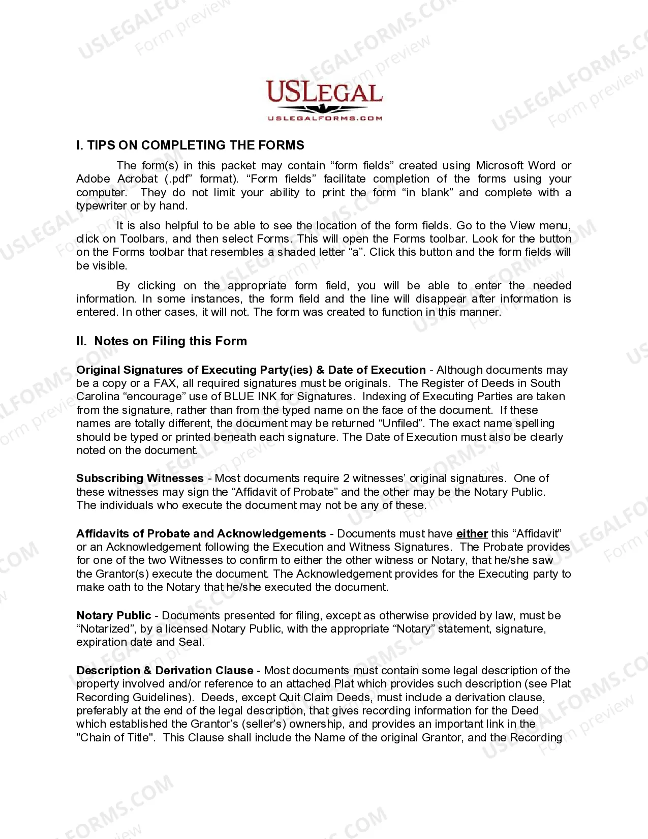 Preview Life Estate Deed from Two Individuals / Husband and Wife to an Individual