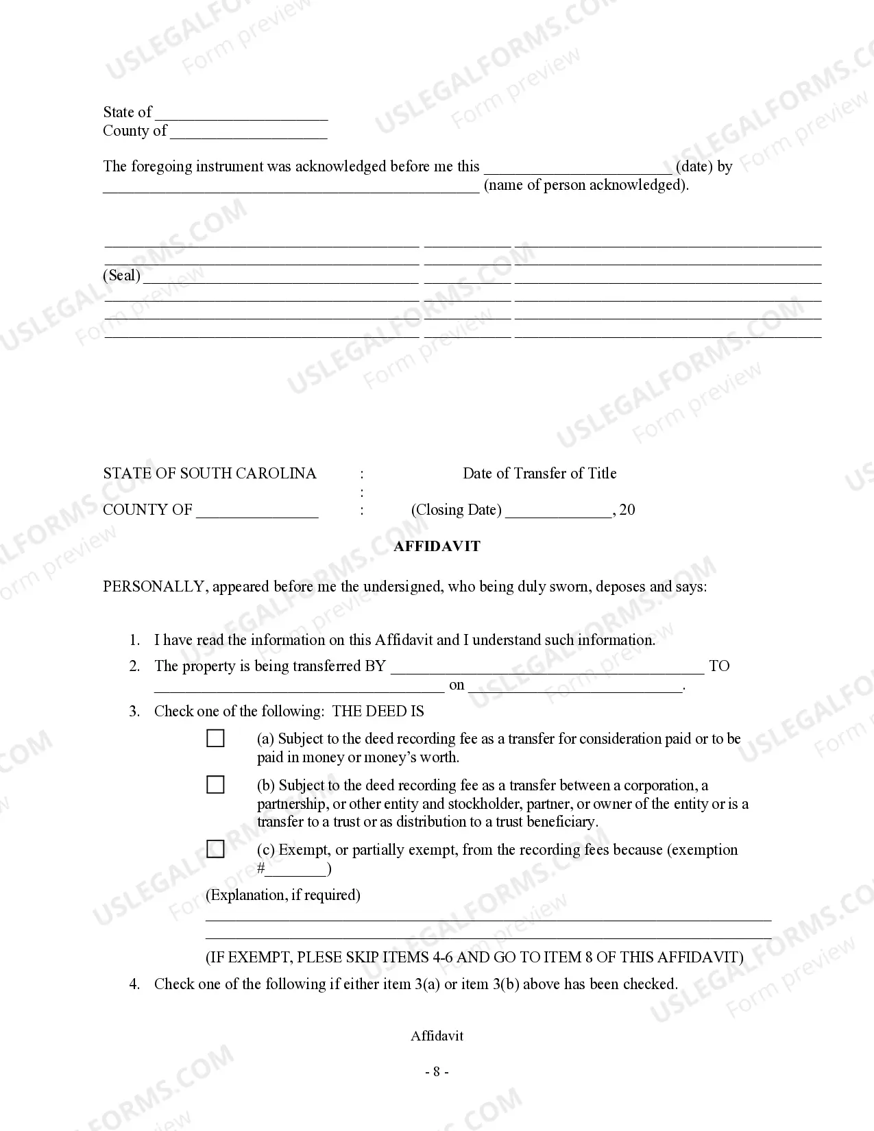 Preview Quitclaim Deed from an Individual to Six (6) Individuals