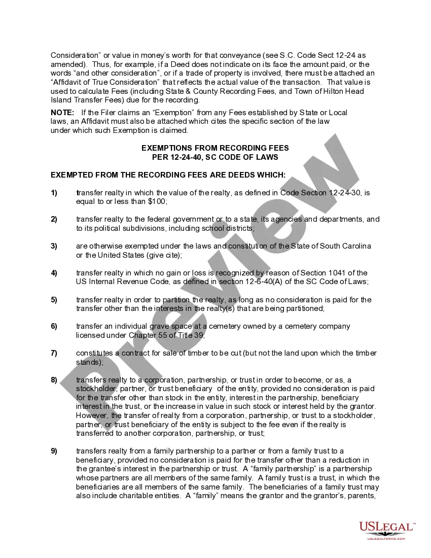 Preview Quitclaim Deed from Two Individuals/Husband and Wife to Individual