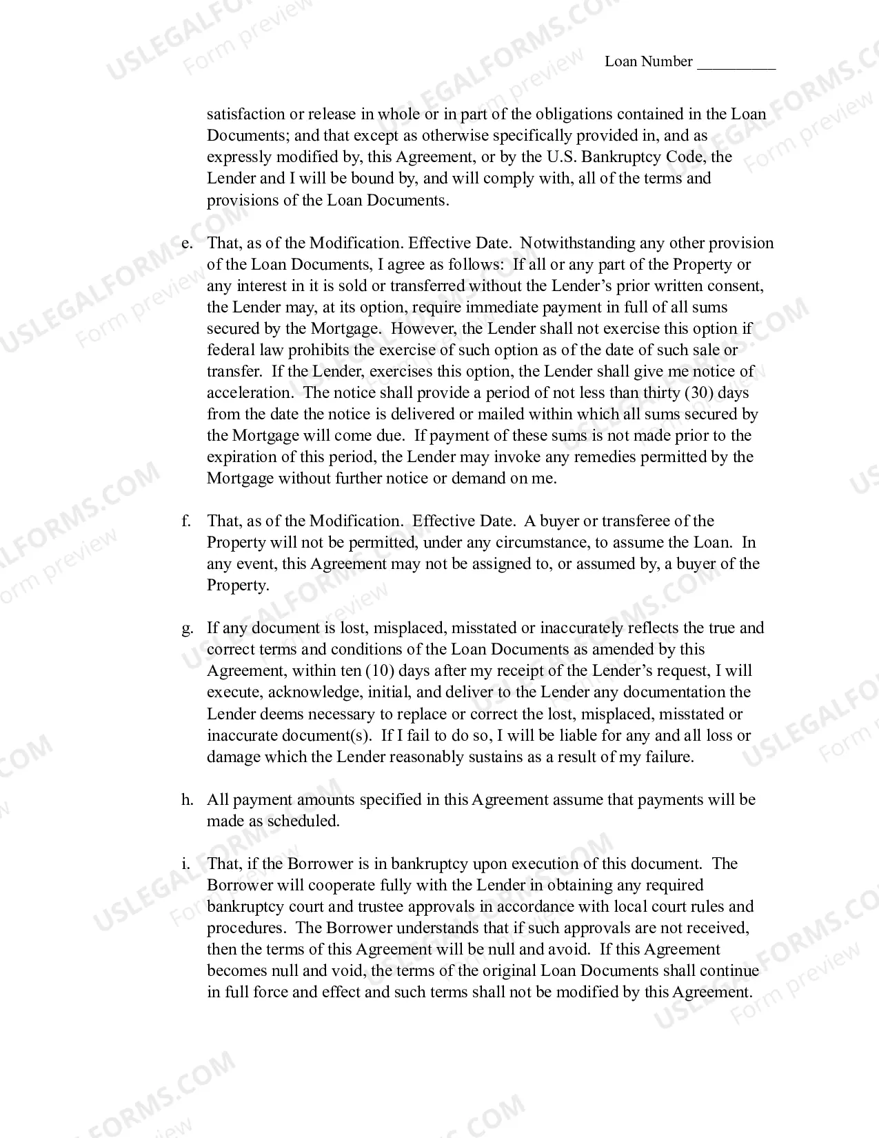 Preview Loan Modification Agreement