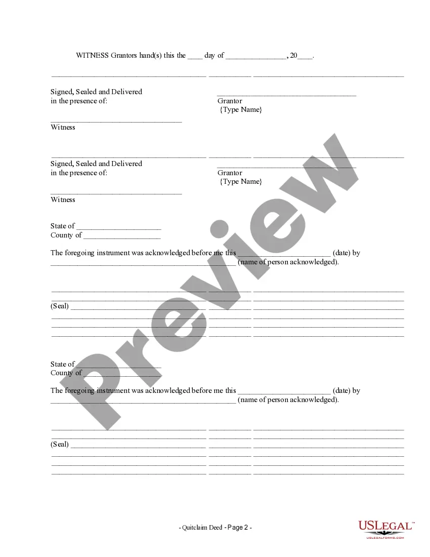 Get Quitclaim Deed by Two Individuals to LLC Preview Quitclaim Deed by Two Individuals to LLC