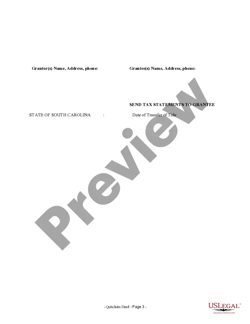 Preview Quitclaim Deed by Two Individuals to Corporation