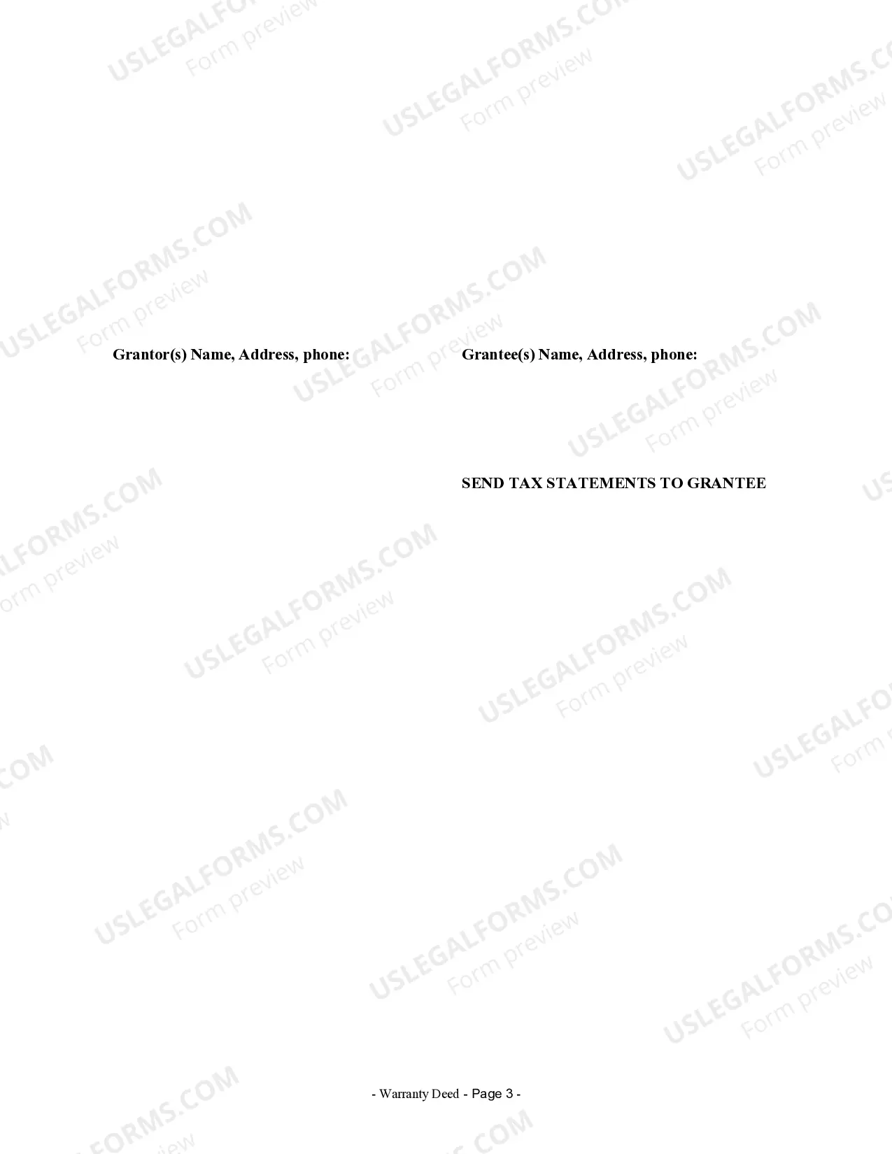 Preview Warranty Deed from two Individuals to Corporation