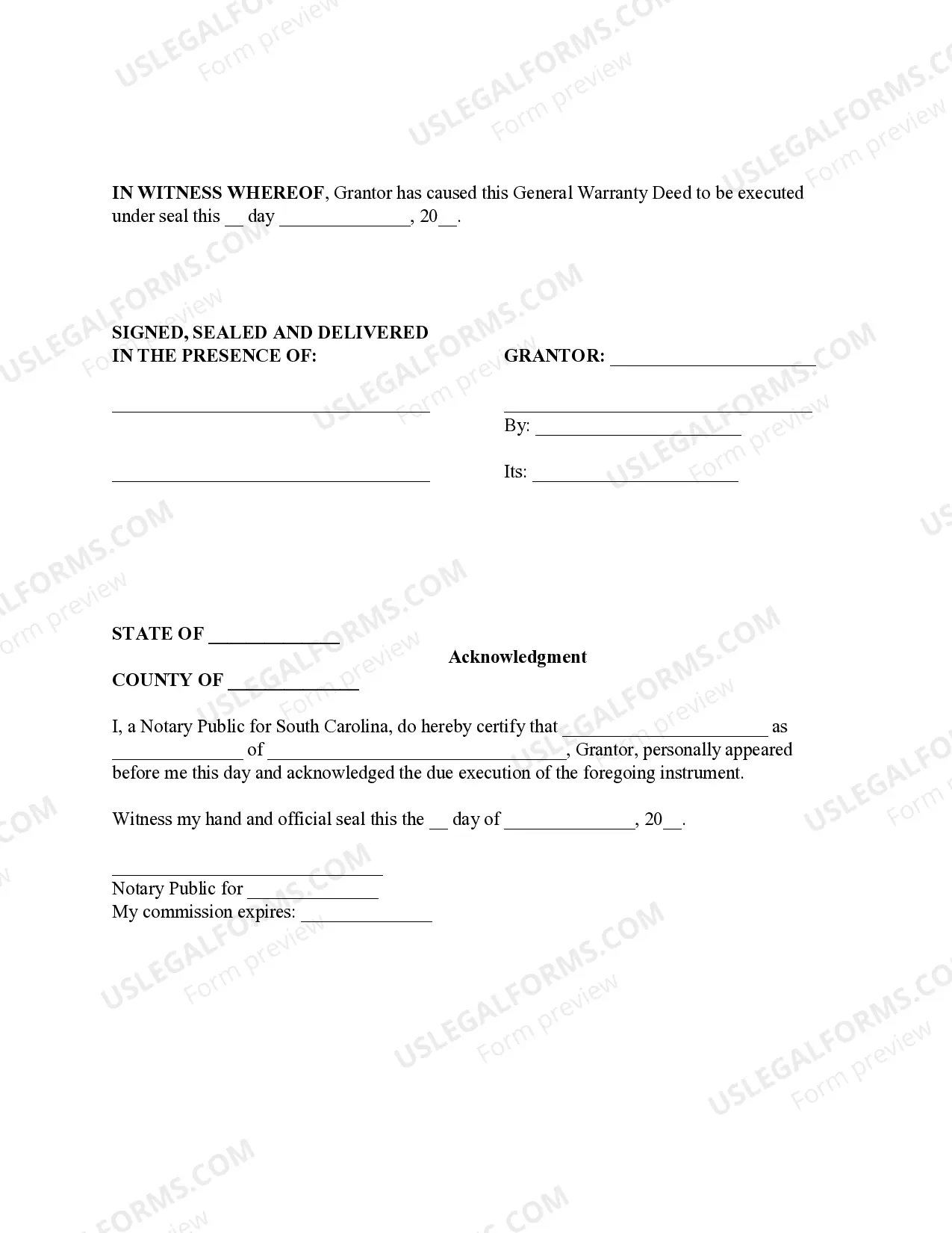 Preview Quit Claim Deed